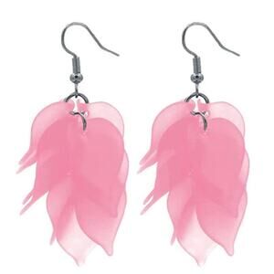Acrylic Flower Petal Drop Earrings*